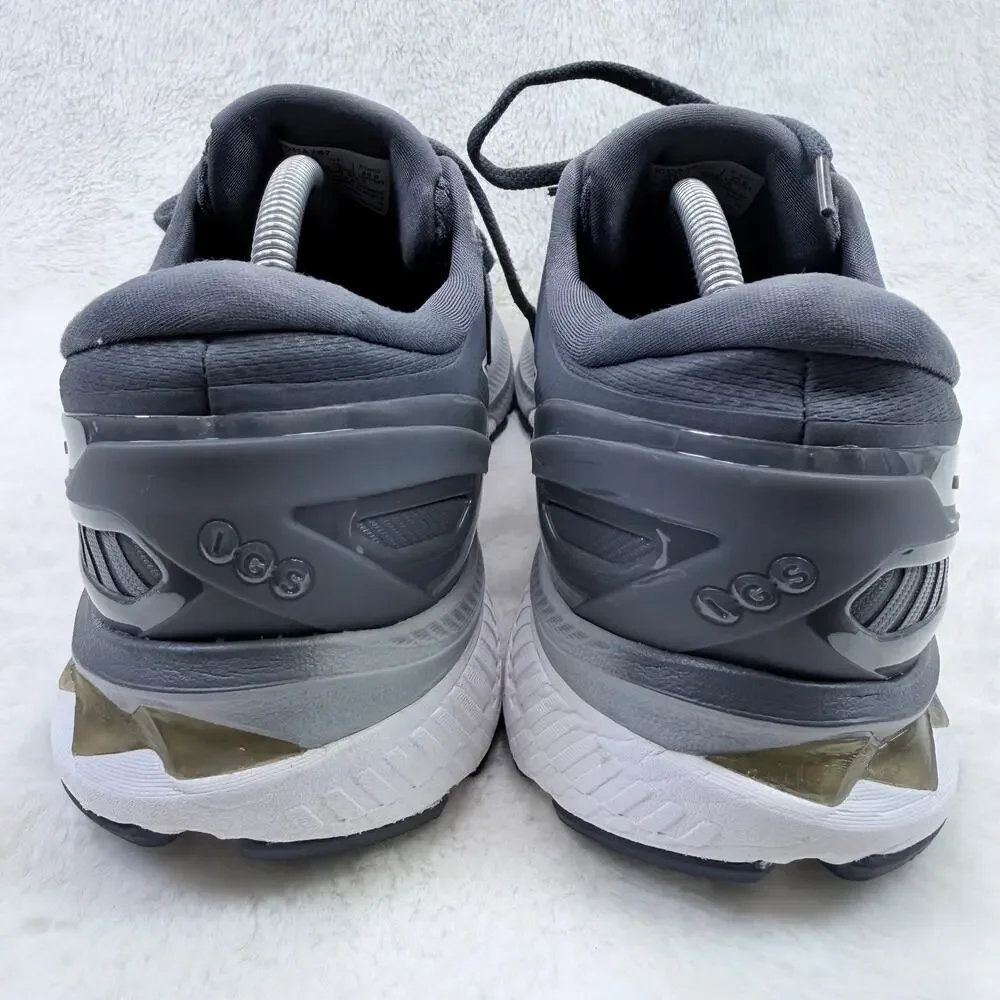 ASICS Gel Kayano 27 Mens Running Shoes Gray Size 12 FlyteFoam Stability Sneaker